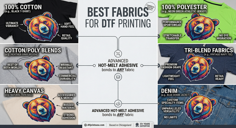 The Ultimate Guide to the Best Fabrics for DTF Printing