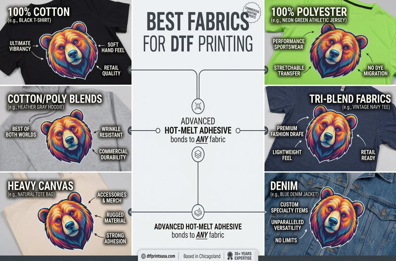The Ultimate Guide to the Best Fabrics for DTF Printing