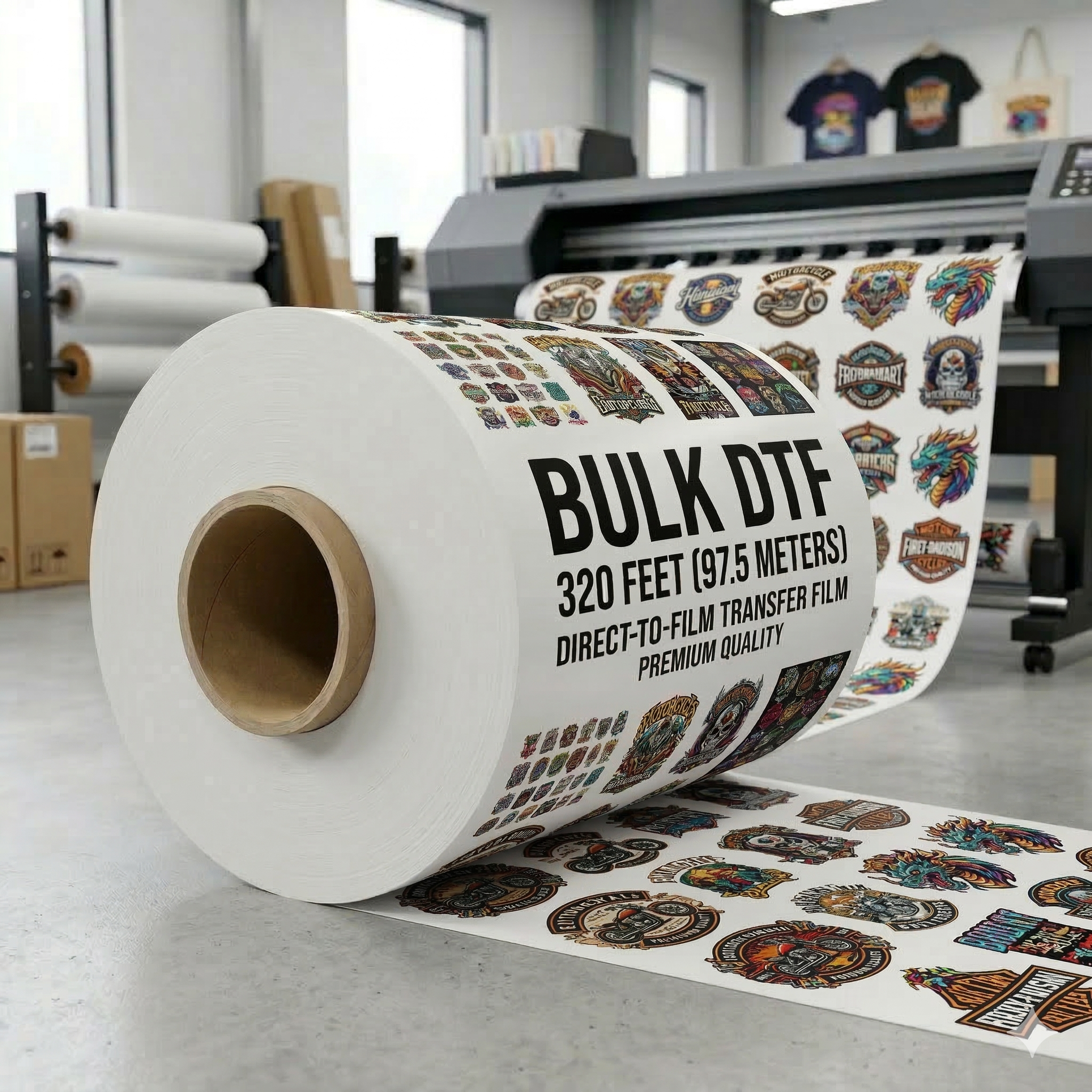 320 Feet of Bulk DTF