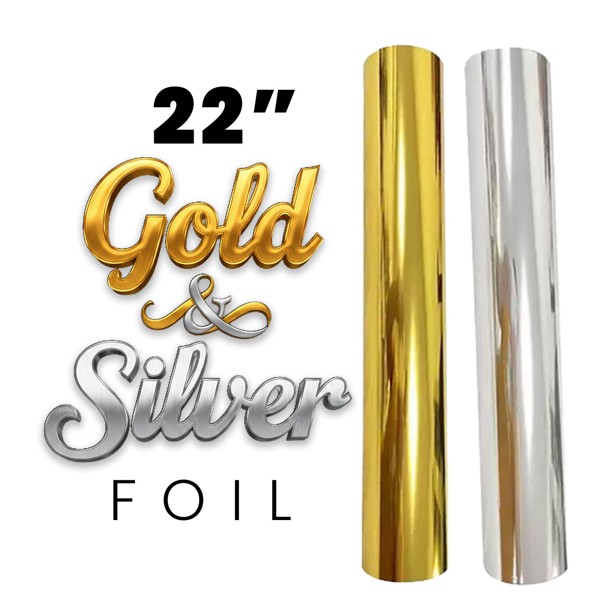 22" Gold / Sliver DTF