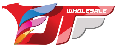 Logo with colorful design and 'Wholesale' text on a white background